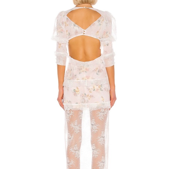 NWT For Love & Lemons Pearl Maxi Dress - Picture 3 of 3